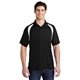 aerial view a black/white sport - tek(r) dry zone(r) colorblock raglan polo, image 1 of 6