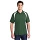 aerial view a forest green/white sport - tek(r) dry zone(r) colorblock raglan polo, image 1 of 6
