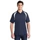 aerial view a true navy/white sport - tek(r) dry zone(r) colorblock raglan polo, image 1 of 6