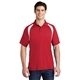 aerial view a true red/white sport - tek(r) dry zone(r) colorblock raglan polo, image 1 of 6