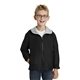 aerial view a black/light oxford port authority(r) youth team jacket - colors, image 1 of 8