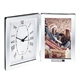 aerial view a silver jadis i desk clock photo frame, image 1 of 5