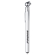 aerial view a satin silver aluminum 50 psi tire gauge, image 1 of 2