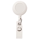 aerial view a white retractable badge holder - slide clip, image 1 of 3