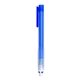 a translucent blue classic push stick eraser