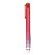 a translucent red classic push stick eraser