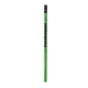 a neon green 2 fluorescent pencil w / black eraser