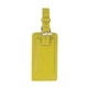 aerial view a lime fragolino leather luggage spotter tag, image 1 of 4