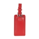 aerial view a red fragolino leather luggage spotter tag, image 1 of 4