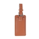 aerial view a orange fragolino leather luggage spotter tag, image 1 of 4