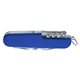 aerial view a blue monterey 12- in -1 pocket knife, image 1 of 2
