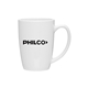 aerial view a white 14 oz contour mug - white, image 1 of 6