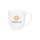 aerial view a glossy white 15 oz bistro mug - glossy white, image 1 of 6