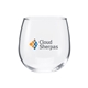 aerial view a clear 16.75 oz vina stemless - clear, image 1 of 2