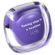 aerial view a purple acrylic cover clearview multifunction pedometer, image 1 of 2