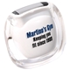 aerial view a white acrylic cover clearview multifunction pedometer, image 1 of 2