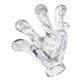 aerial view a clear pressure hand massager, image 1 of 2
