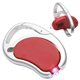 aerial view a red carabiner swivel light pen, image 1 of 3