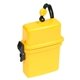 aerial view a yellow waterproof storage case, image 1 of 2