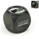 a black blue square cube 2- in -1 frosted black bottle can opener in abs polished steel