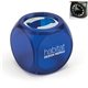 a blue blue square cube 2- in -1 frosted blue bottle can opener in abs polished steel