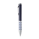 a blue blackpen brass twist - action blue ballpoint pen w / comfort grip, chrome points