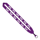 aerial view a purple 1 cotton lanyard with metal crimp metal split - ring, image 1 of 2