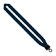 aerial view a navy 1 cotton lanyard with plastic clamshell o - ring, image 1 of 2