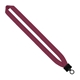aerial view a burgundy 1 cotton lanyard with plastic clamshell o - ring, image 1 of 2