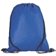 aerial view a blue versatile drawstring backpack for events, image 1 of 2