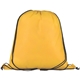 aerial view a yellow versatile drawstring backpack for events, image 1 of 2