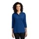 aerial view a royal port authority(r) womens silk touch(tm) 3/4- sleeve polo, image 1 of 6