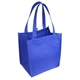 aerial view a blue sunbeam non - woven shopping tote bag - 12 x 14, image 1 of 3