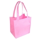aerial view a pink sunbeam non - woven shopping tote bag - 12 x 14, image 1 of 2