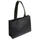 aerial view a black tropic breeze non - woven tote bag - 16 x 12, image 1 of 2