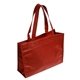 aerial view a burgundy tropic breeze non - woven tote bag - 16 x 12, image 1 of 2