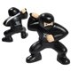 aerial view a black ninja - stress reliever, image 1 of 2