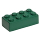 aerial view a green building block individual piece - stress reliever, image 1 of 2