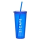 aerial view a blue 20 oz spirit tumbler - blue, image 1 of 4