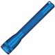 aerial view a blue m2a mini maglite(r) 2aa, laser engraved, image 1 of 3
