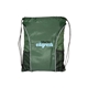 aerial view a hunter green sportsman drawstring backpack, image 1 of 2