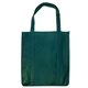 aerial view a hunter green enviro - shopper non - woven tote bag - 13 x 15, image 1 of 2