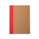 aerial view a red color - pop recycled bound journal notebook 5 x 7, image 1 of 3