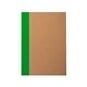 aerial view a green color - pop recycled bound journal notebook 5 x 7, image 1 of 3