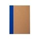 aerial view a blue color - pop recycled bound journal notebook 5 x 7, image 1 of 3