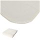 aerial view a cream brookwater fleece blanket, image 1 of 7