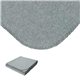 aerial view a grey brookwater fleece blanket, image 1 of 3
