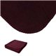 aerial view a burgundy brookwater fleece blanket, image 1 of 5