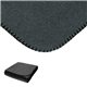aerial view a charcoal brookwater fleece blanket, image 1 of 4