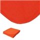 aerial view a orange brookwater fleece blanket, image 1 of 4